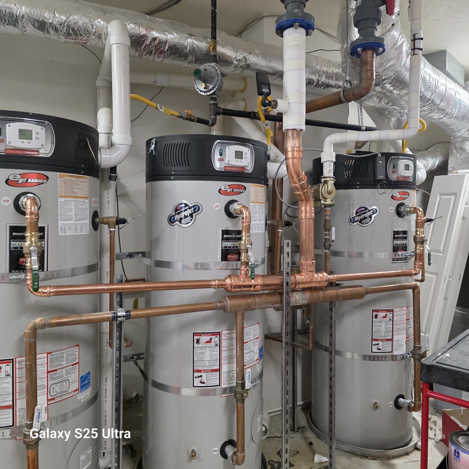 Water heater installation — Bradford White EF Series