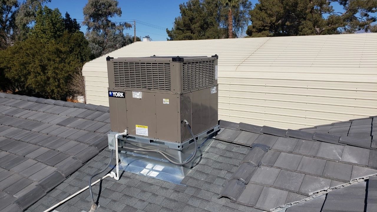 Residential air conditioning installation